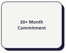 20+ month commitment